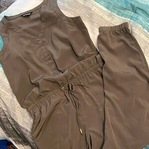 Worn Once Express Silky Swishy Jumpsuit